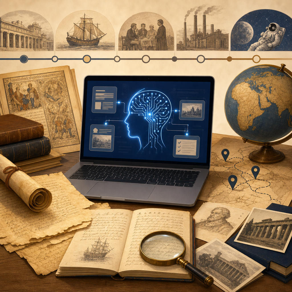 AI history solver generating an instant historical explanation